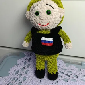 Солдат плюшевый ручной работы