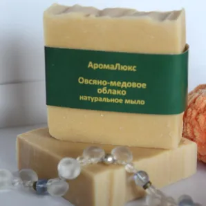 Мыло натуральное ручной работы Овсяно-Медовое