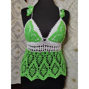 Топ вязаный женский