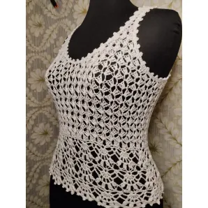 Топ вязаный женский