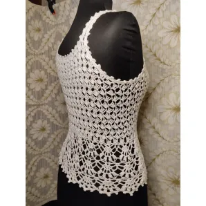 Топ вязаный женский