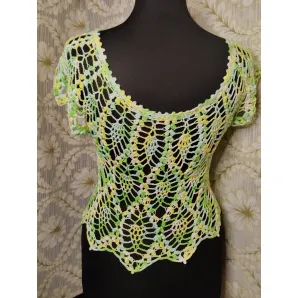 Топ вязаный женский