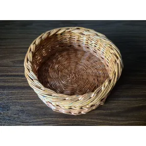 Корзинка для мелочей, плетеная из бумажной лозы