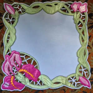 Салфетка "Необычная", создана методом гильоширования. Ручная работа