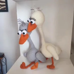 Интерьерная игрушка Два гуся