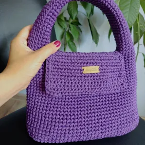 Женская вязаная сумка