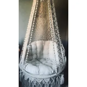 Подвесное кресло из полиэфирного шнура