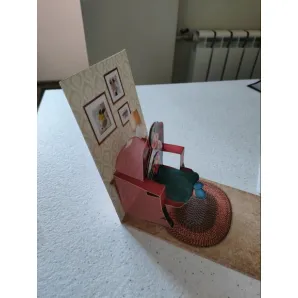 Поздравительная 3D открытка для бабушки