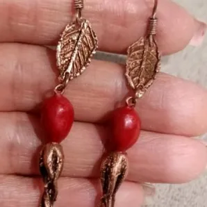 Серьги "Шиповник"