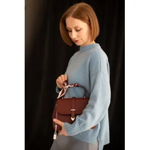 Свитер оверсайз, цвет голубой, состав: кашемир 10%, меринос 90%, размер 44-46