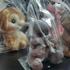 Мыло ручной работы "Мишка из роз"