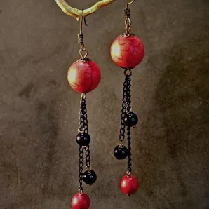 Серьги "Закат"