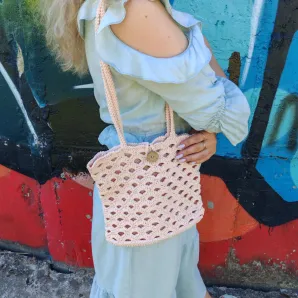 сумка из полиэфирного шнура через плечо