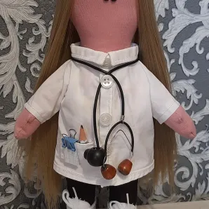 Интерьерная кукла"Доктор"