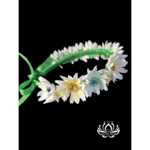 Ободок для волос ручной работы "Ромашки"