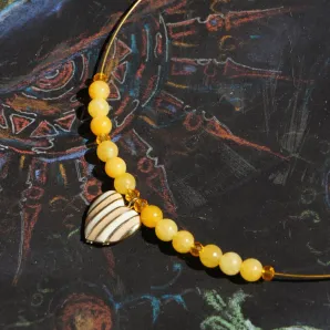 Чокер с жёлтым кальцитом