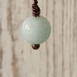 Серьги с розовым апатитом и амазонитом