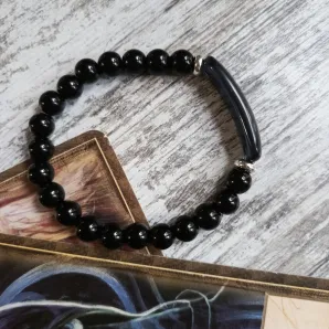 Браслет из черного оникса