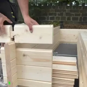 Беседка-конструктор "Сделай Сам", из сибирской лиственницы, дачный тип, 3х3 м