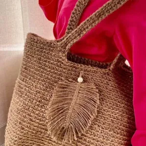 Сумка-шоппер из джута 35*35