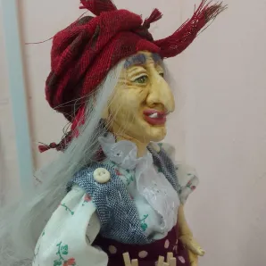 Интерьерная кукла "Баба-яга"