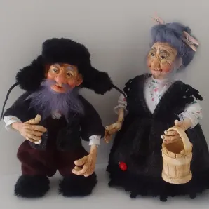 Интерьерная кукла "дед и бабка"