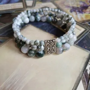 Браслет из дендритового агата