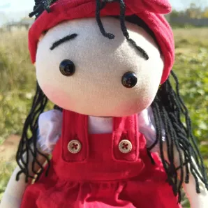 Текстильная мягкая кукла