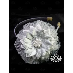 Ободок для волос ручной работы "Лотос"