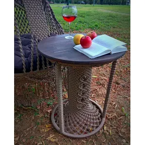 Столик ручной работы. Макраме.