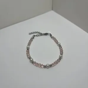 Браслет из бусин рондель ручной работы