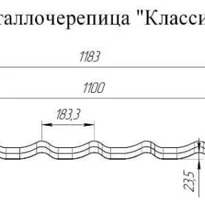 Металлочерепица GRAND LINE CLASSIC Полиэстер Эконом 0,4
