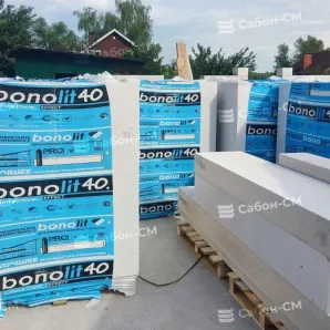 Газоблок BONOLIT Малоярославец D400 625х200х200 стеновой