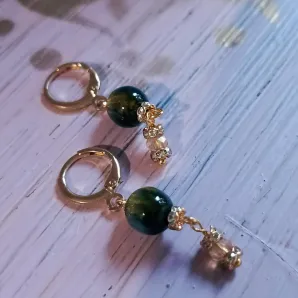 Серьги с опалитом