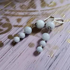 Серьги из аквамарина