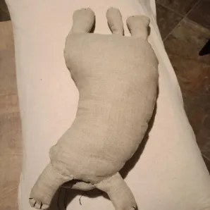 Льняная игрушка, котик