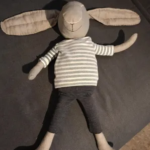 Льняная игрушка, заяц большой