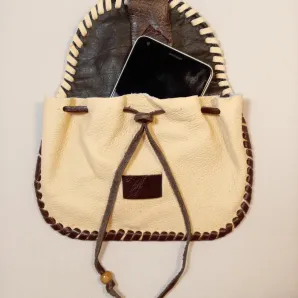 Сумка реконструкция, натуральная кожа, ручная работа