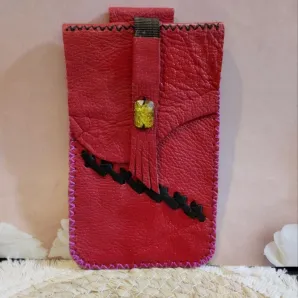 Чехол для телефона на поясной ремень натуральная кожа ручная работа