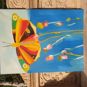 КАРТИНА МАСЛОМ БАБОЧКА Картина маслом Бабочка