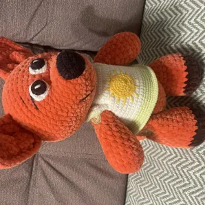ВЯЗАННАЯ ИГРУШКА ЛИСИЧКА Вязанная игрушка Лисичка