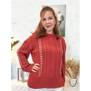 Джемпер с кашемиром Медный шафран