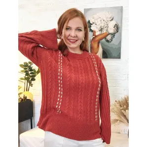 Джемпер с кашемиром Медный шафран