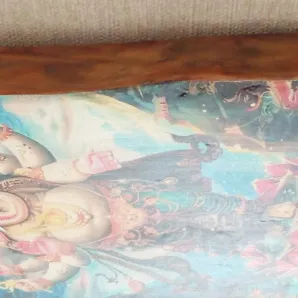 Картина на дереве Ганеша