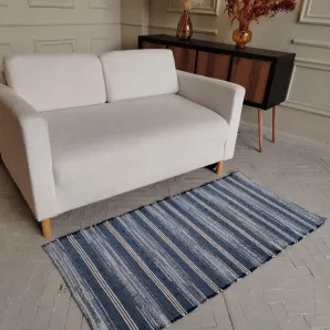 Коврик на пол 70х145 домотканый. Хлопок.