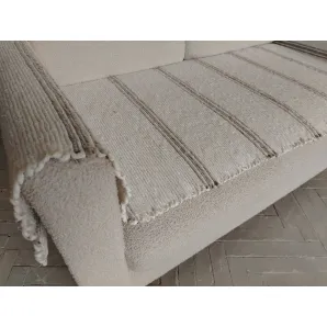 Льняная домотканая накидка на диван  70х210 см