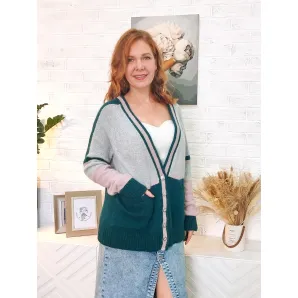 Кардиган из пуха норки "Туманное утро"