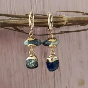 Серьги с содалитом