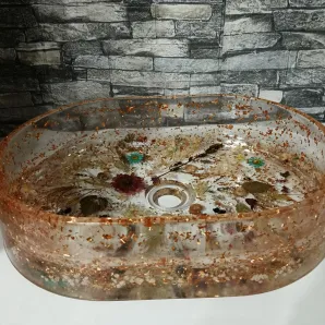 Раковина накладная для ванной комнаты ( Авторская работа )