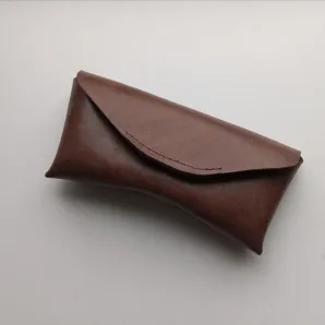 Чехол для очков из натуральной кожи, ручная работа